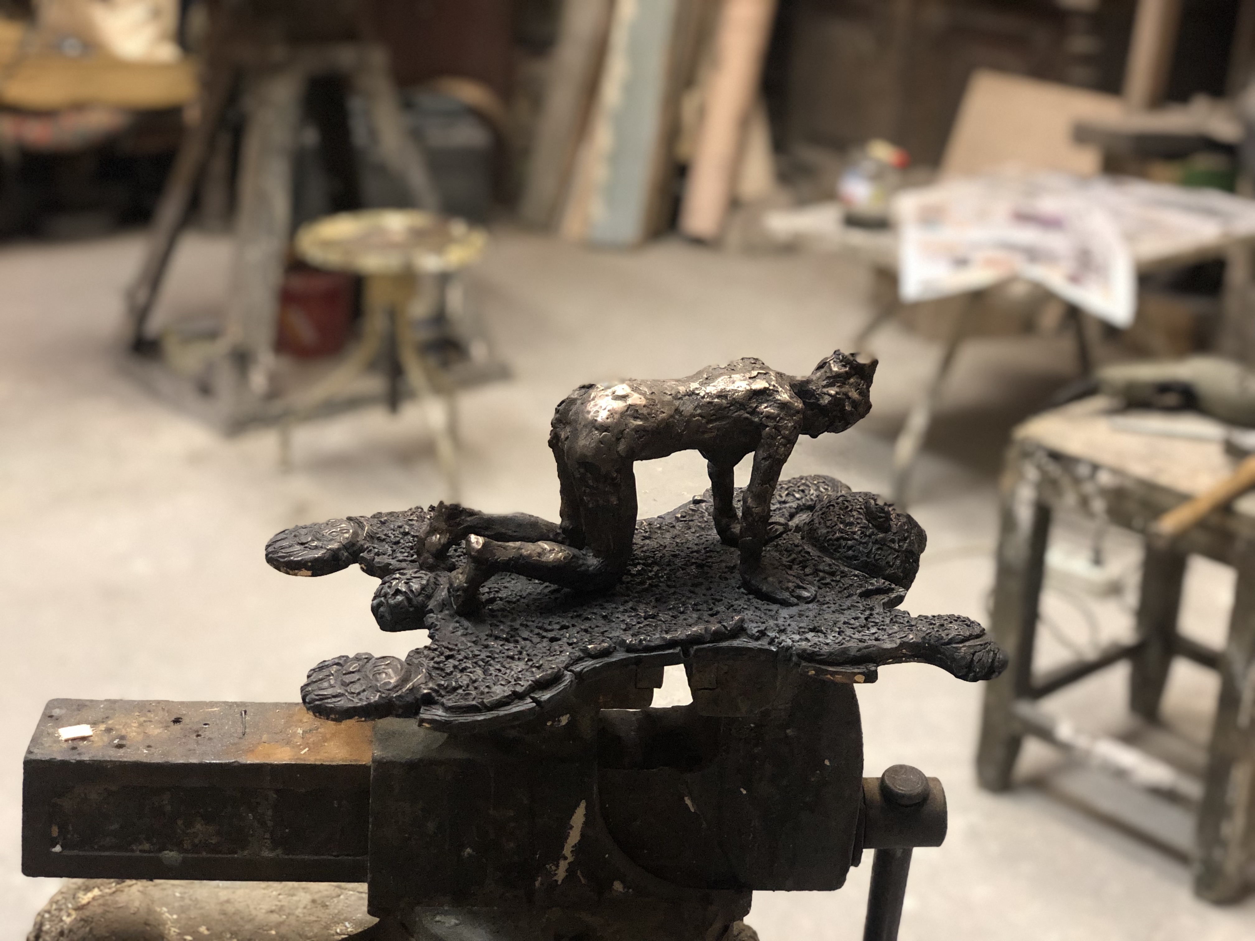 Woman's Transformation Series - Woman Table on a Bear